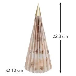 Magnet-Falt-Tanne, Design 2, Ø10cm, 22,3cm hoch, 180g/m², inkl. Tannenspitze