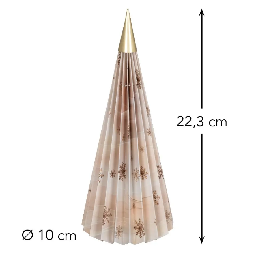 Magnet-Falt-Tanne, Design 2, Ø10cm, 22,3cm hoch, 180g/m², inkl. Tannenspitze