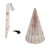Magnet-Falt-Tanne, Design 2, Ø9,5cm, 17cm hoch, 180g/m², inkl. Tannenspitze