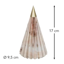 Magnet-Falt-Tanne, Design 2, Ø9,5cm, 17cm hoch, 180g/m², inkl. Tannenspitze