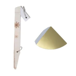 Magnet-Falt-Tanne, Design 2, Ø9,5cm, 17cm hoch, 180g/m², inkl. Tannenspitze