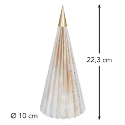 Magnet-Falt-Tanne, Design 1, Ø10cm, 22,3cm hoch, 180g/m², inkl. Tannenspitze
