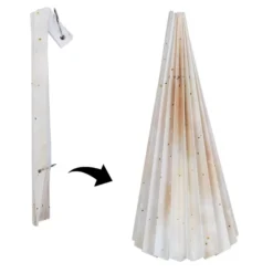 Magnet-Falt-Tanne, Design 1, Ø10cm, 22,3cm hoch, 180g/m², inkl. Tannenspitze