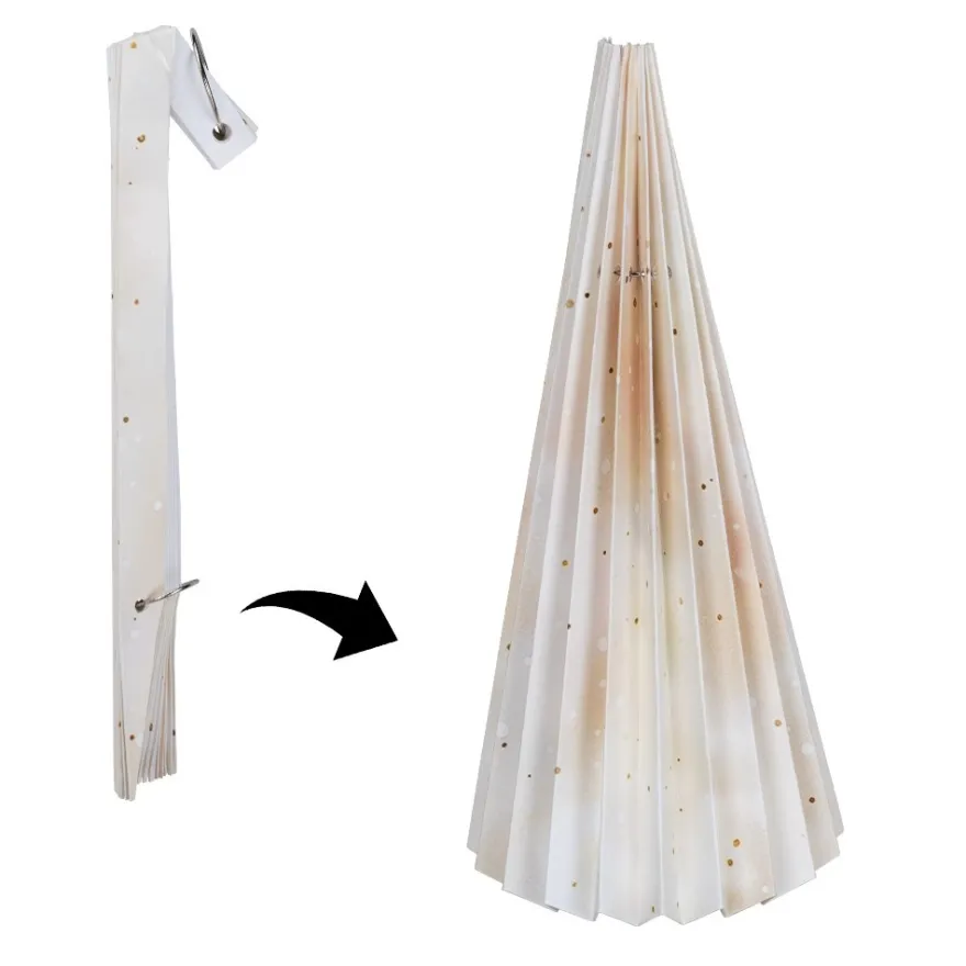 Magnet-Falt-Tanne, Design 1, Ø10cm, 22,3cm hoch, 180g/m², inkl. Tannenspitze