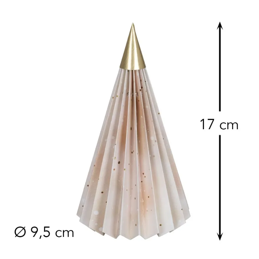 Magnet-Falt-Tanne, Design 1, Ø9,5cm, 17cm hoch, 180g/m², inkl. Tannenspitze