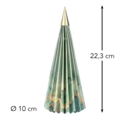 Magnet-Falt-Tannen, Design 5, Ø10cm, 22,3cm hoch, 180g/m², inkl. Tannenspitzen, 3 Stück