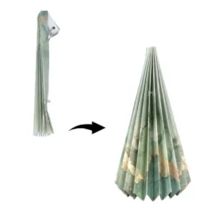 Magnet-Falt-Tannen, Design 5, Ø10cm, 22,3cm hoch, 180g/m², inkl. Tannenspitzen, 3 Stück