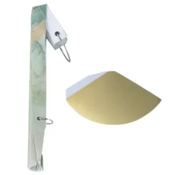 Magnet-Falt-Tannen, Design 5, Ø9,5cm, 17cm hoch, 180g/m², inkl. Tannenspitzen, 3 Stück