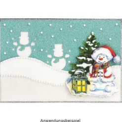 Magnet-Stanzer, Schneemann, 3,3cm x 3,6cm