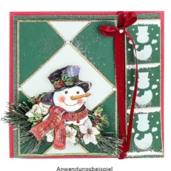 Magnet-Stanzer, Schneemann, 3,3cm x 3,6cm