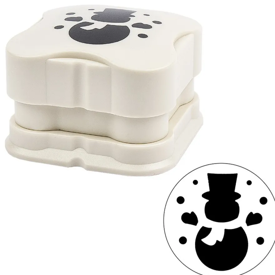 Magnet-Stanzer, Schneemann, 3,3cm x 3,6cm