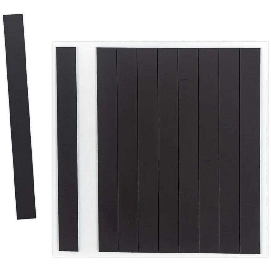 Magnetstreifen, selbstklebend, 1cm x 10cm, 0,5mm stark, 10 Streifen
