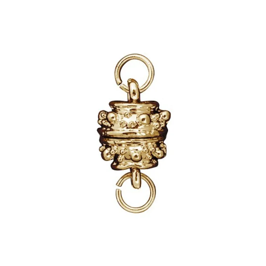 Magnet-Verschlüsse, Design 2, Ø10mm, goldfarben, 3 Stück