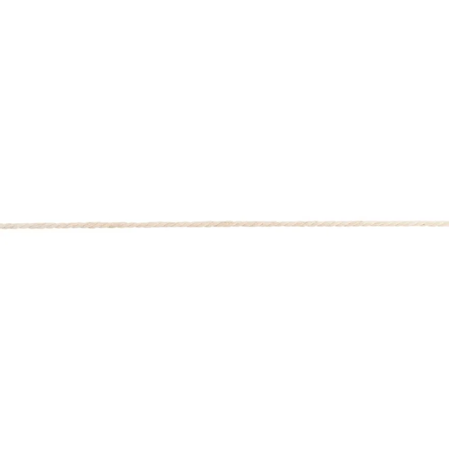 Makramee-Garn, Ø 3mm, 250m, auf Rolle, naturweiß
