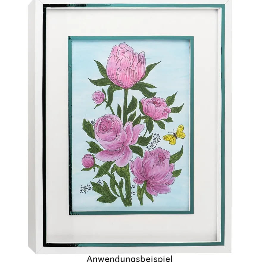 Malbuch: Malen... und die Seele lacht "Blumenbilder", DIN A4, 10 Seiten