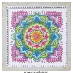Malbuch: Malen... und die Seele lacht "Blütenmandalas", DIN A4, 10 Seiten