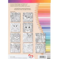 Malbuch: Malen... und die Seele lacht "Katzen-Bilder", DIN A4, 10 Seiten