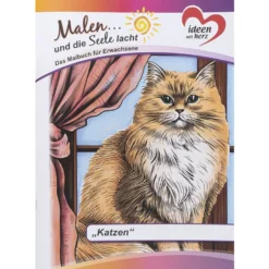 Malbuch: Malen... und die Seele lacht "Katzen", DIN A4, 10 Seiten