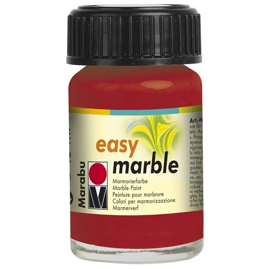 Marmorierfarbe, Marabu easy marble, 15 ml, rubinrot