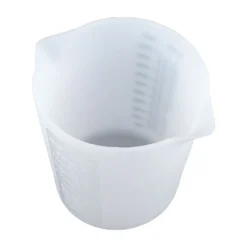 Messbecher, Silikon, 500ml, versch. Maßeinheiten, weiß-transluzent, lebensmittelecht