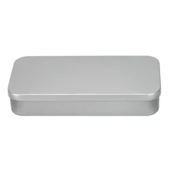 Metall-Boxen, 20,3cm x 10,3cm x 3,5cm, mit Scharnierdeckel, 3 Stück