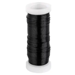 Metalldraht, 50m lang, Ø 0,3mm, schwarz