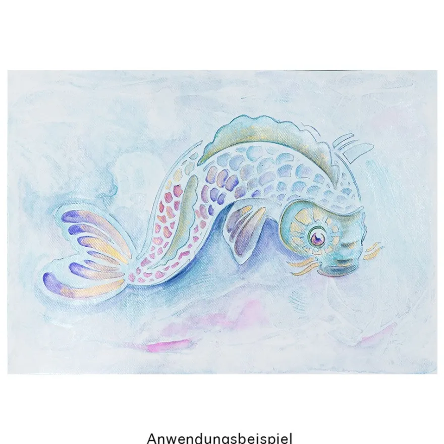 Metallic-Aquarellfarben, Sortierung 1, 6 verschiedene Farben