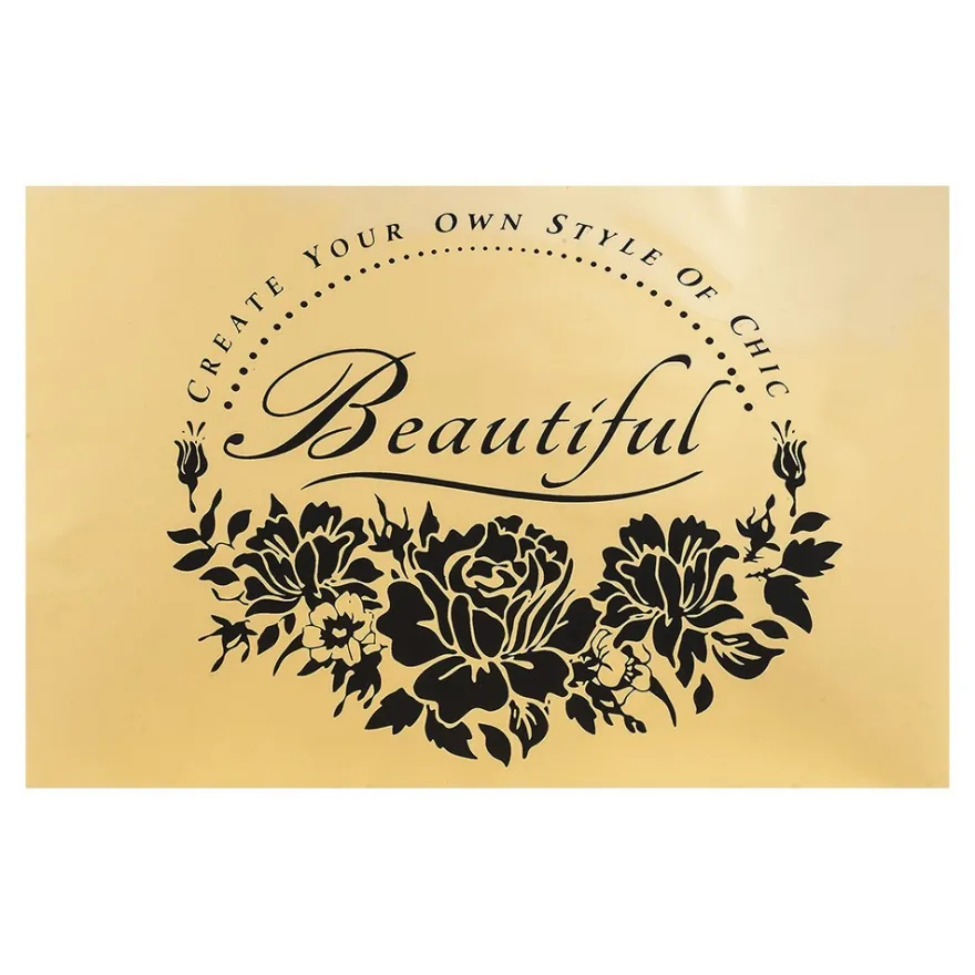 Metallic-Bügeltransfer, Beautiful, DIN A4, gold glänzend