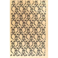 Metallic-Bügeltransfer, Hintergrund, Florale Ornamente, 25cm x 34cm, gold glänzend