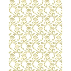 Metallic-Bügeltransfer, Hintergrund, Florale Ornamente, 25cm x 34cm, gold glänzend