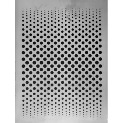 Metallic-Bügeltransfer, Hintergrund, Punkte, 25cm x 34cm, silber glänzend