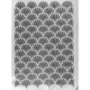 Metallic-Bügeltransfer, Hintergrund, Palmblätter, 25cm x 34cm, silber glänzend