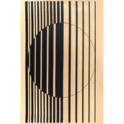 Metallic-Bügeltransfer, Hintergrund, Streifen & Kreis, 25cm x 34cm, gold glänzend