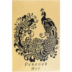 Metallic-Bügeltransfer, Pfau, DIN A4, gold glänzend