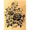 Metallic-Bügeltransfer, Rosen 2, DIN A4, gold glänzend