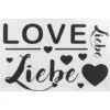 Metallic-Bügeltransfers, DIN A4, Liebe 2, silber