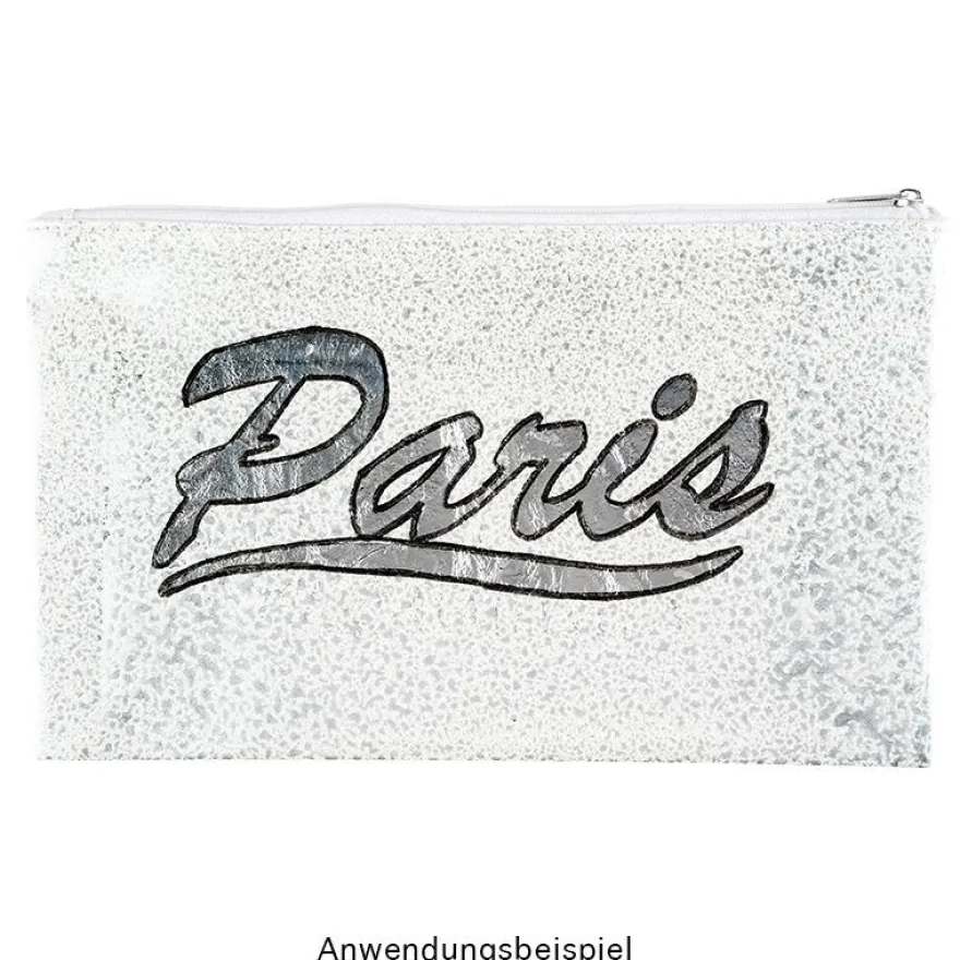 Metallic-Bügeltransfers, Paris, DIN A4, silber glänzend