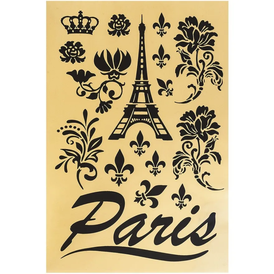 Metallic-Bügeltransfers, Paris, DIN A4, gold glänzend