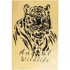 Metallic-Bügeltransfer, Tiger, DIN A4, gold glänzend