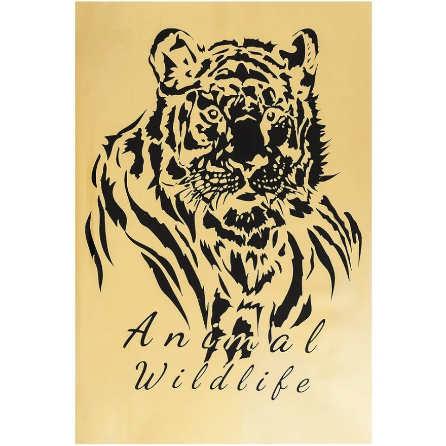 Metallic-Bügeltransfer, Tiger, DIN A4, gold glänzend