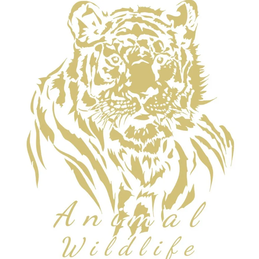 Metallic-Bügeltransfer, Tiger, DIN A4, gold glänzend