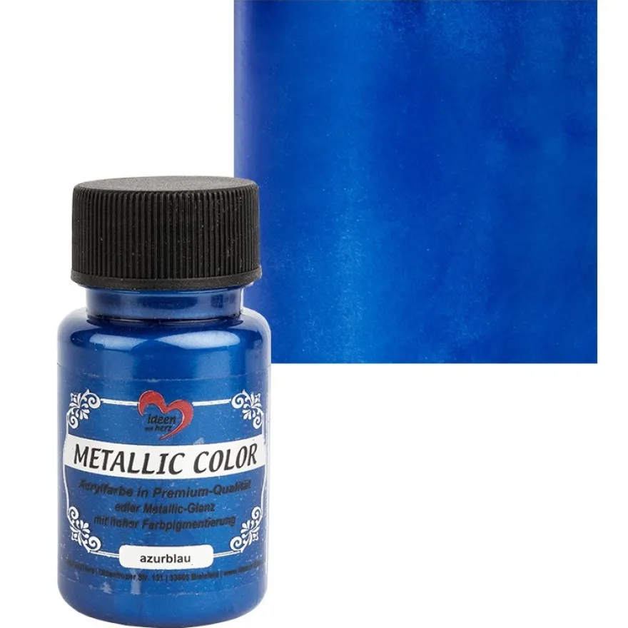 Metallic Color, azurblau, 50ml