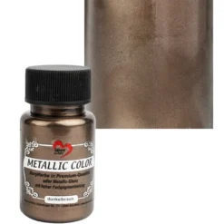 Metallic Color, dunkelbraun, 50ml