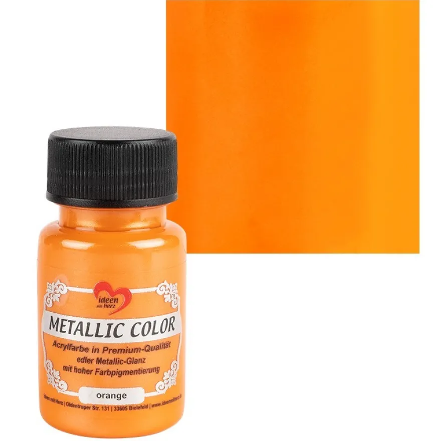 Metallic Color, orange, 50ml