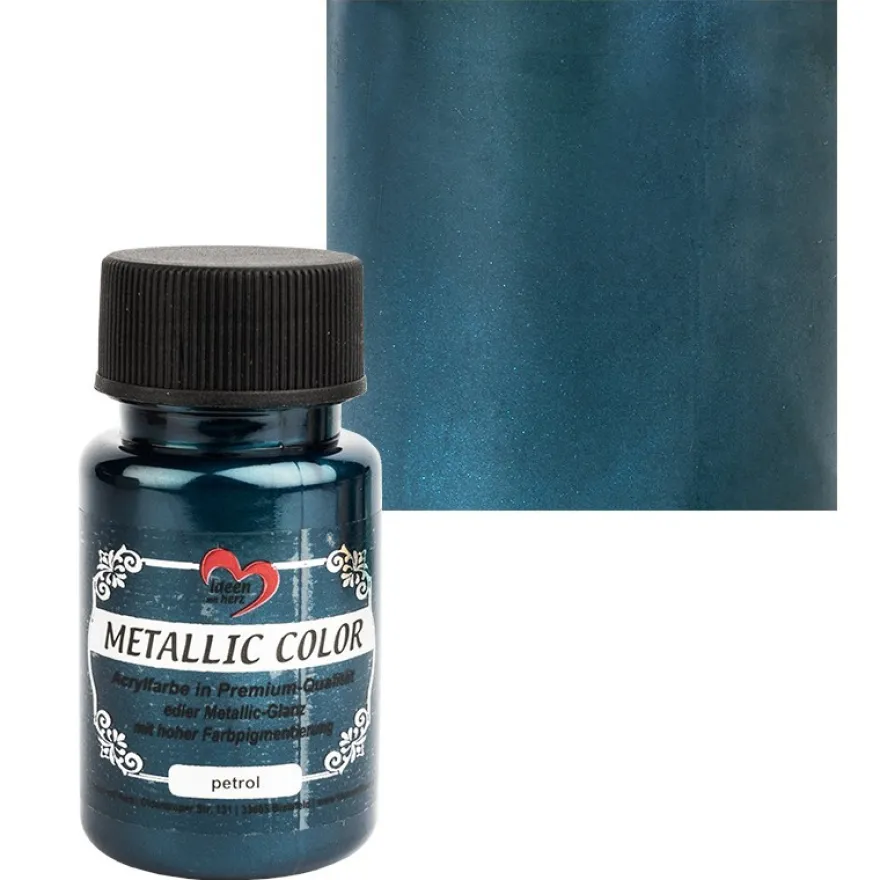 Metallic Color, petrol, 50ml