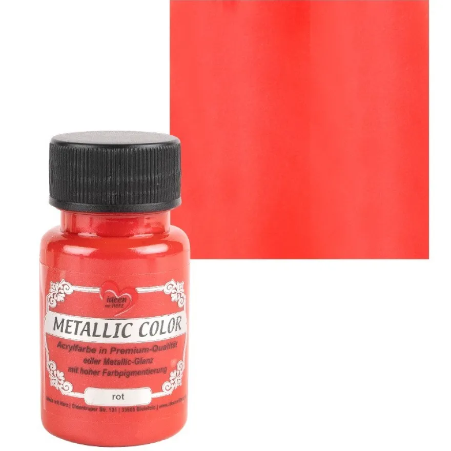 Metallic Color, rot, 50ml