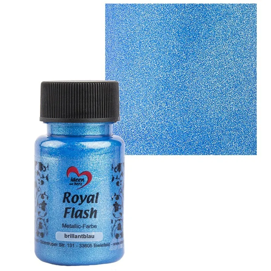 Metallic-Farbe "Royal Flash", brillantblau, 50ml