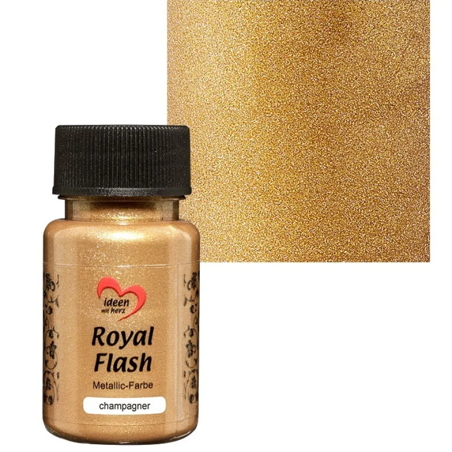 Metallic-Farbe "Royal Flash", champagner/gold, 50ml