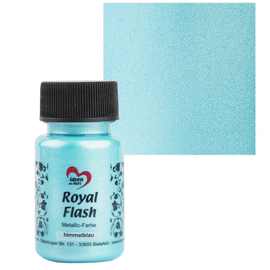 Metallic-Farbe "Royal Flash", himmelblau, 50ml