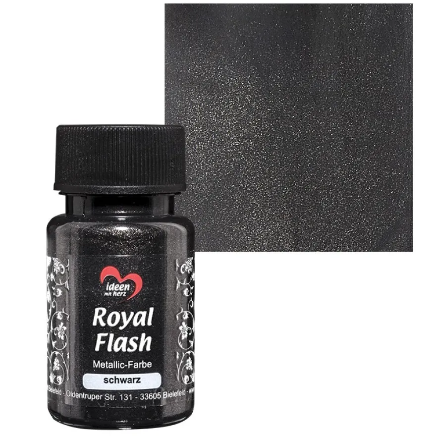 Metallic-Farbe "Royal Flash", schwarz, 50ml